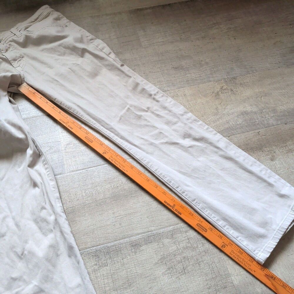 Adriano Goldschmied The Protege Straight Jeans Men's 34x34 Beige - Picture 5 of 8